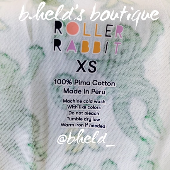 Roller Rabbit Monkey Polo Pajamas in Emerald Monkey Green Size XS Brand New NWT - Picture 11 of 16